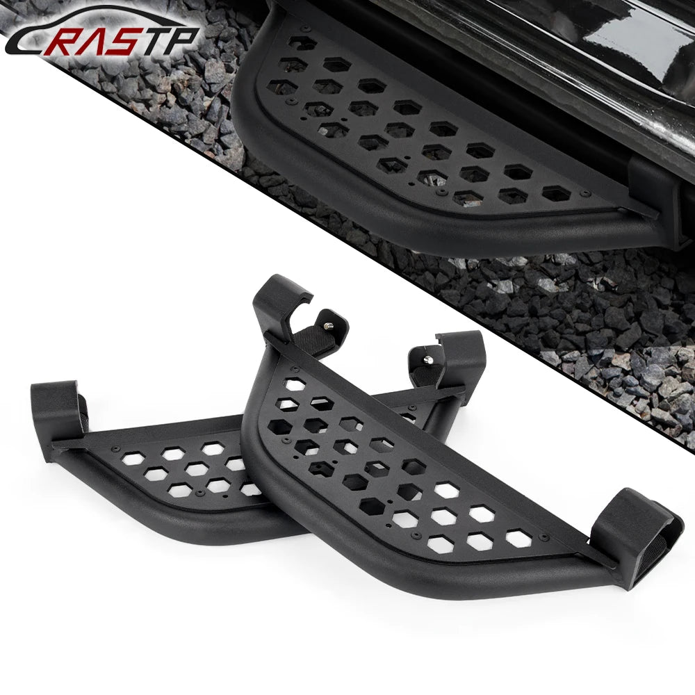 RASTP-2Pcs Car Side Steps Non-Slip Auto Front Rear Door Steps for Ford Bronco 21-23+ w/rockrails 2/4-Door Models TBS012