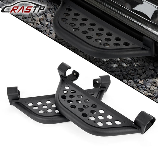 RASTP-2Pcs Car Side Steps Non-Slip Auto Front Rear Door Steps for Ford Bronco 21-23+ w/rockrails 2/4-Door Models TBS012