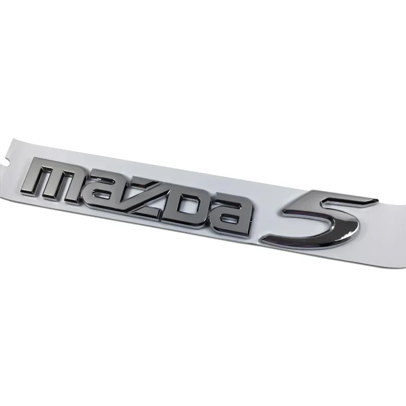 Plastic Car Front Trunk Emblem for Mazda 5 Logo Steering Wheel Badge 3D Body Replaced Sticker Rear Tail Refitting Decoration
