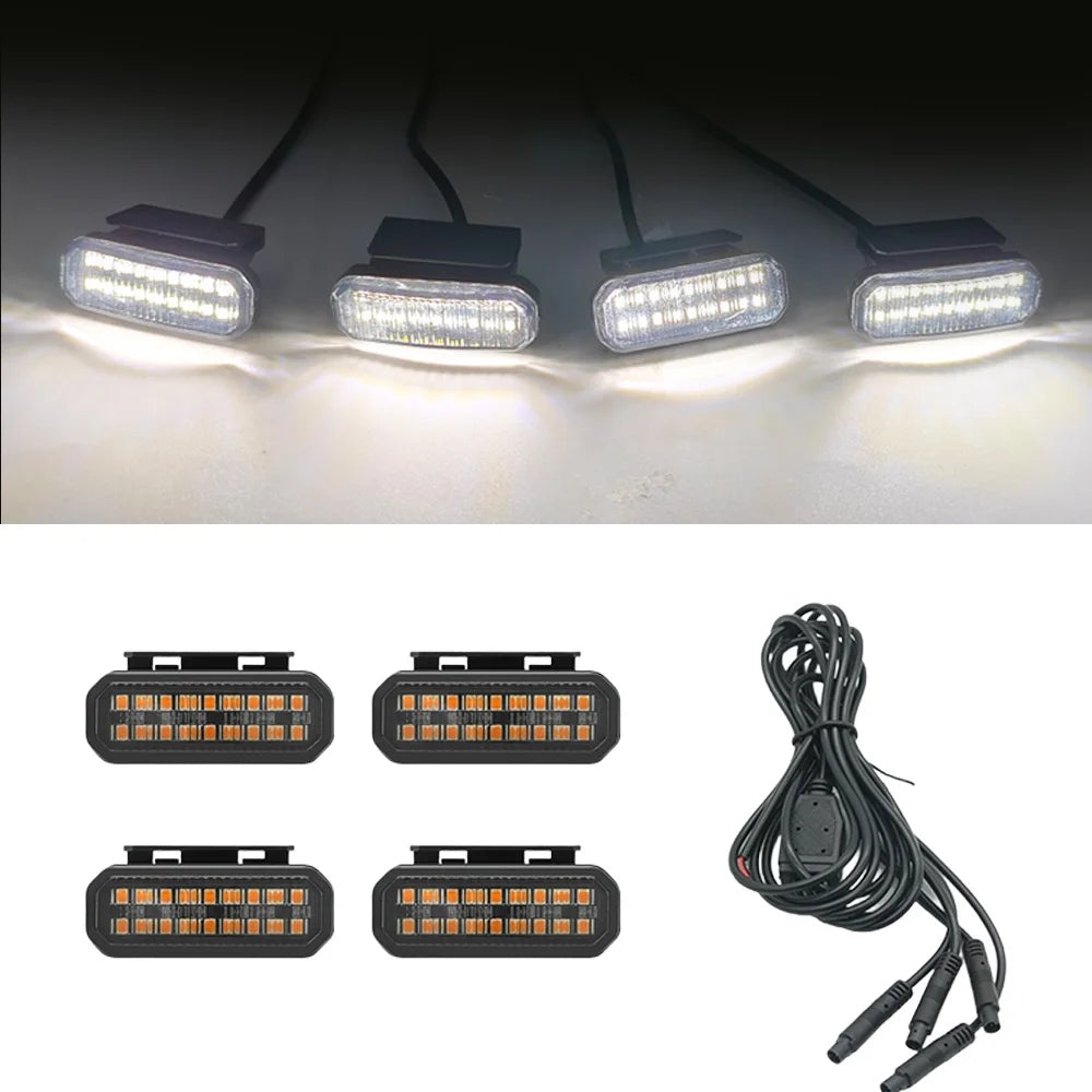 FOR FORD RANGER LED Car Lights Front Grille LED Light Safety Warning Light Harness Car Accessories LED Signal Lamps