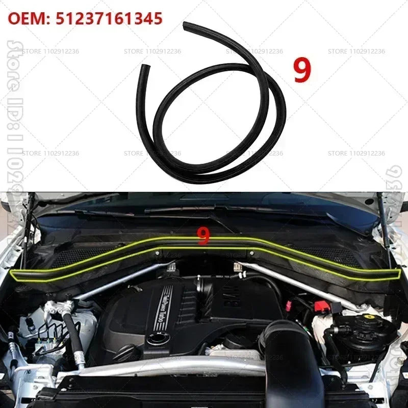 For 2007-2014 BMW X5 X6 E70 E71 Partition Panel Engine Compartment 51717169421 51717169422 51717169419 51757171791 64316945583