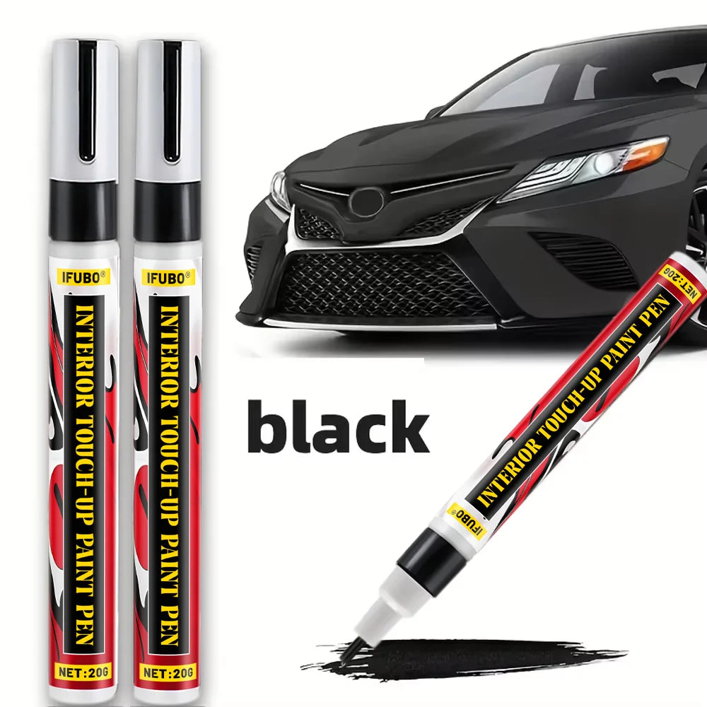 IFUBO 20G Black Car Paint Repair Pen Universal Car Interior Scratch Remover for Car Seat Body Wheel Instant Touch Up