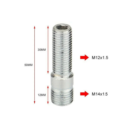 M12x1.25,M12x1.5,M14x1.25,M14x1.5 Extended Wheel Studs Conversion Tall Lug Bolts Screw Adapter Kit High Quality 1 Piece
