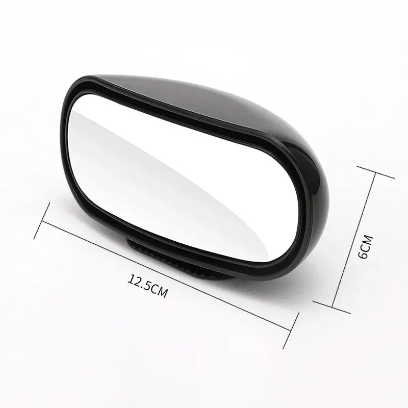Car Mirror Auxiliary Rear View Mirror Wide Angle Side Rear Mirrors Reverse Blind Spot 360° Adjustable Universal Car Accessories