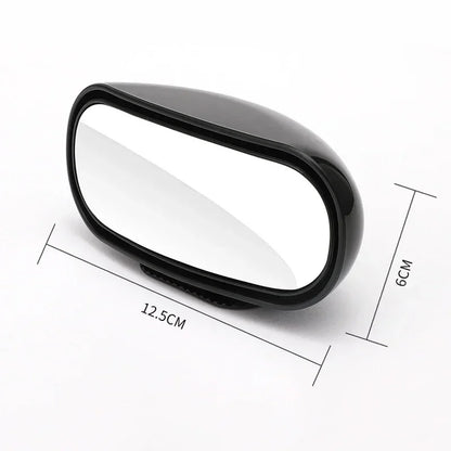 Car Mirror Auxiliary Rear View Mirror Wide Angle Side Rear Mirrors Reverse Blind Spot 360° Adjustable Universal Car Accessories