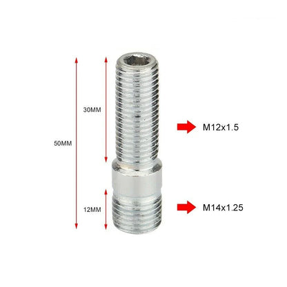 M12x1.25,M12x1.5,M14x1.25,M14x1.5 Extended Wheel Studs Conversion Tall Lug Bolts Screw Adapter Kit High Quality 1 Piece