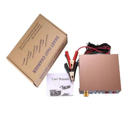 2025 New!AGM Start-stop Car Battery Charger, 400W Intelligent Pulse Repair Battery Charger 12V 24VTruck Motorcycle Charger