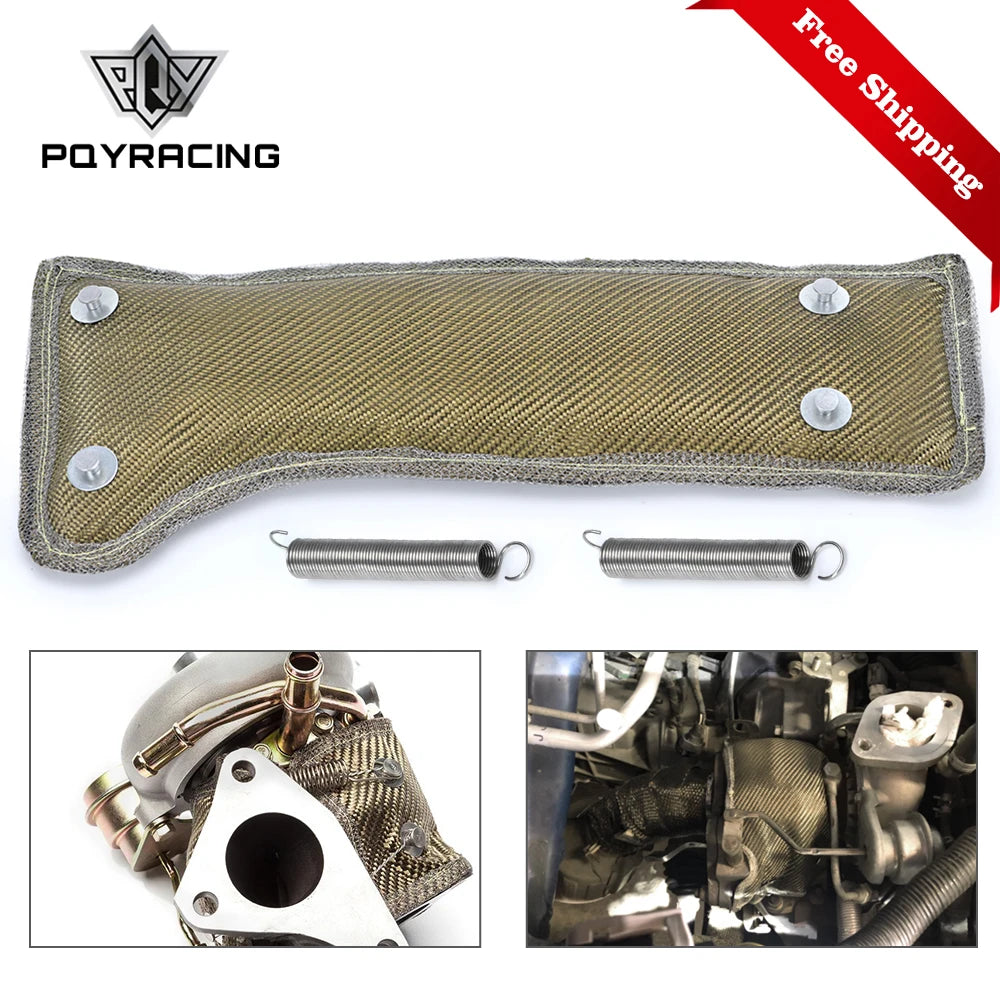 Free Shipping Turbo Heat Shield /Turbocharger Blanket WRAP+SPRING FOR Subaru WRX PQY-2306