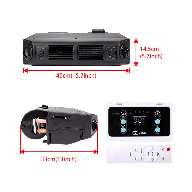 Universal Automotive Auto Electric Air Conditioning Compressor 12V 24V for Car Van Street Rod Hot Classic A/C Conditioner