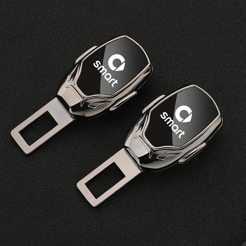 Car Seat Belt Metal Jewelry Seat Belt Accessory Extender for Smart 451 brabus Smart 453 fortwo forfour car Accessories