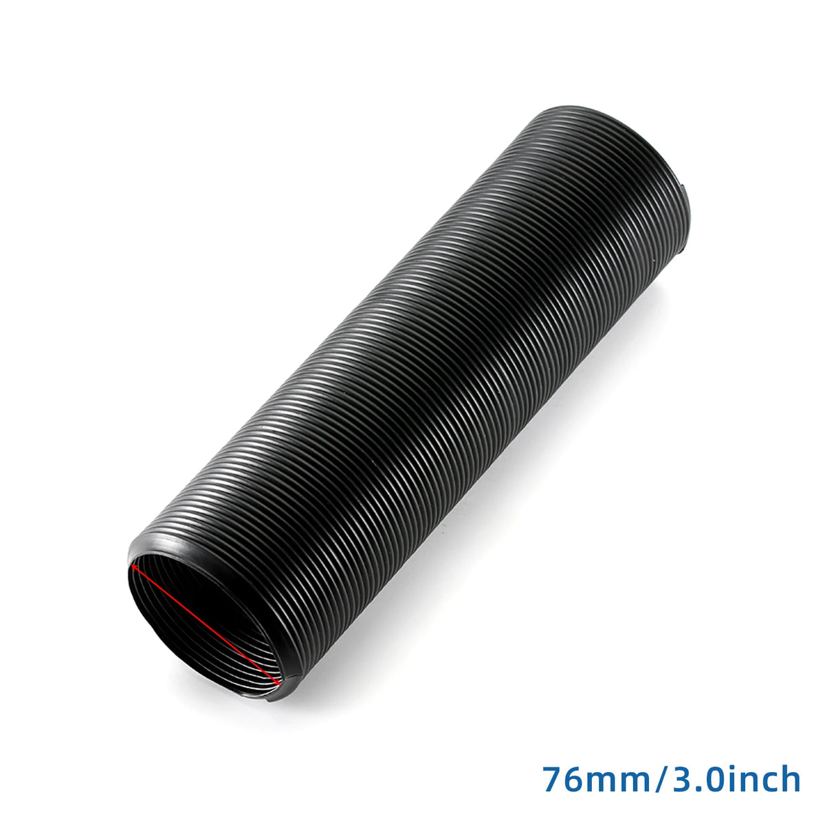 63mm 76mm Car Cold Air Intake Tube 2.5inch 3inch Black Universal Flexible Air Inlet Pipe System Automobile Air Intake Hose