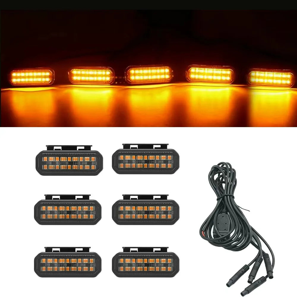 FOR FORD RANGER LED Car Lights Front Grille LED Light Safety Warning Light Harness Car Accessories LED Signal Lamps