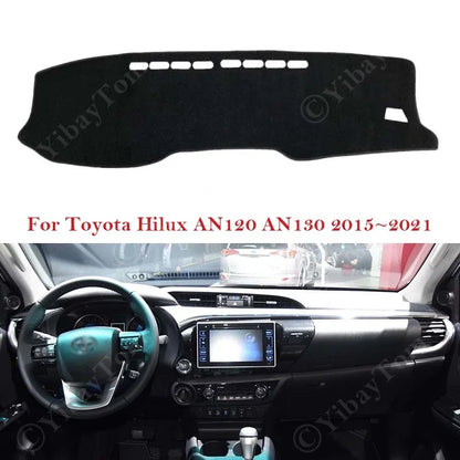 For Toyota Hilux AN120 AN130 2015~2021 Dashboard Cover Dash Board Mat Carpet Pad Sunshade Cushion Non-slip Accessories 2016 2017