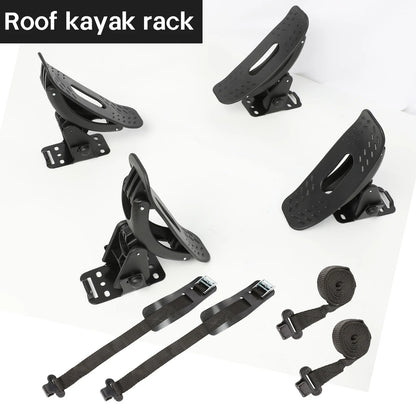 Car Roof Kayak Carrier Saddle Watercraft Roof Rack Arm Canoe Boat Carrier - Top-Mount Kayak Rack for Vehicle