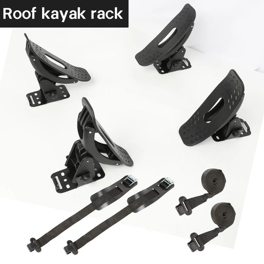 Car Roof Kayak Carrier Saddle Watercraft Roof Rack Arm Canoe Boat Carrier - Top-Mount Kayak Rack for Vehicle