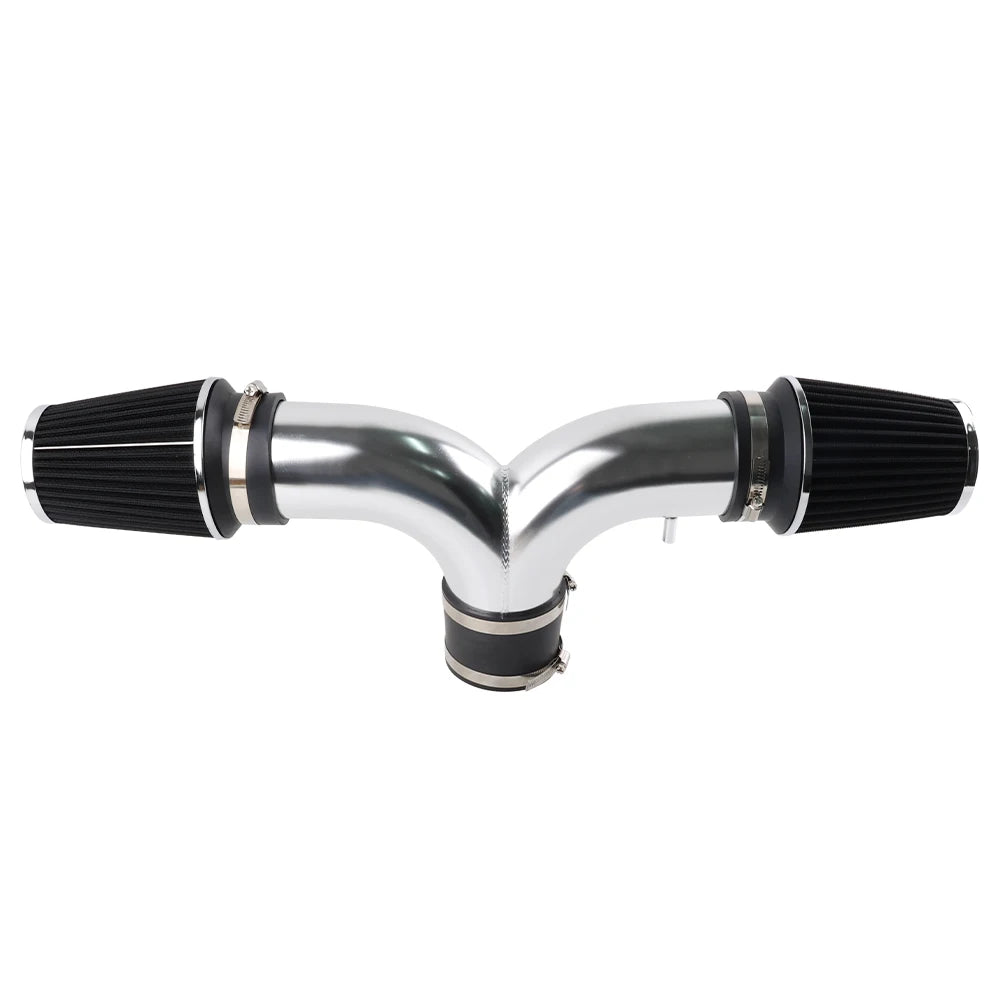For 99-04 JEEP Grand Cherokee 4.7L V8 Dual Twin Cold Air Intake Kit + Filter For 00-02 Dodge Durango with 3.7L V6/4.7L V8