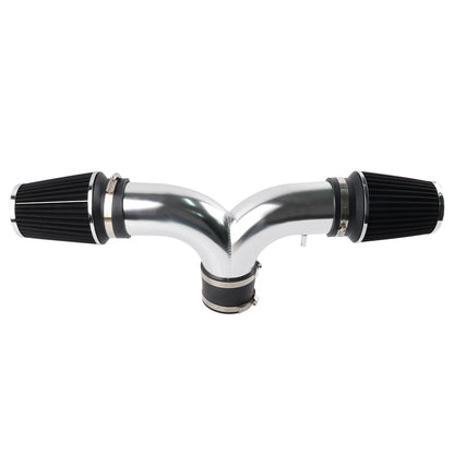 For 99-04 JEEP Grand Cherokee 4.7L V8 Dual Twin Cold Air Intake Kit + Filter For 00-02 Dodge Durango with 3.7L V6/4.7L V8