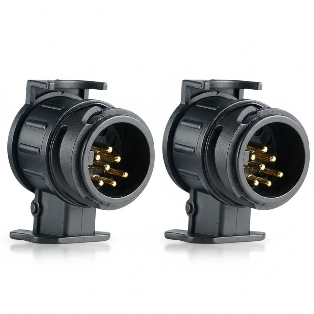 13 To 7 Pin Plug Adapter Trailer Connector Waterproof Plugs 12V Protect Towing Adapter Socket Connector Towbar Hand Tools