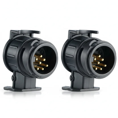13 To 7 Pin Plug Adapter Trailer Connector Waterproof Plugs 12V Protect Towing Adapter Socket Connector Towbar Hand Tools