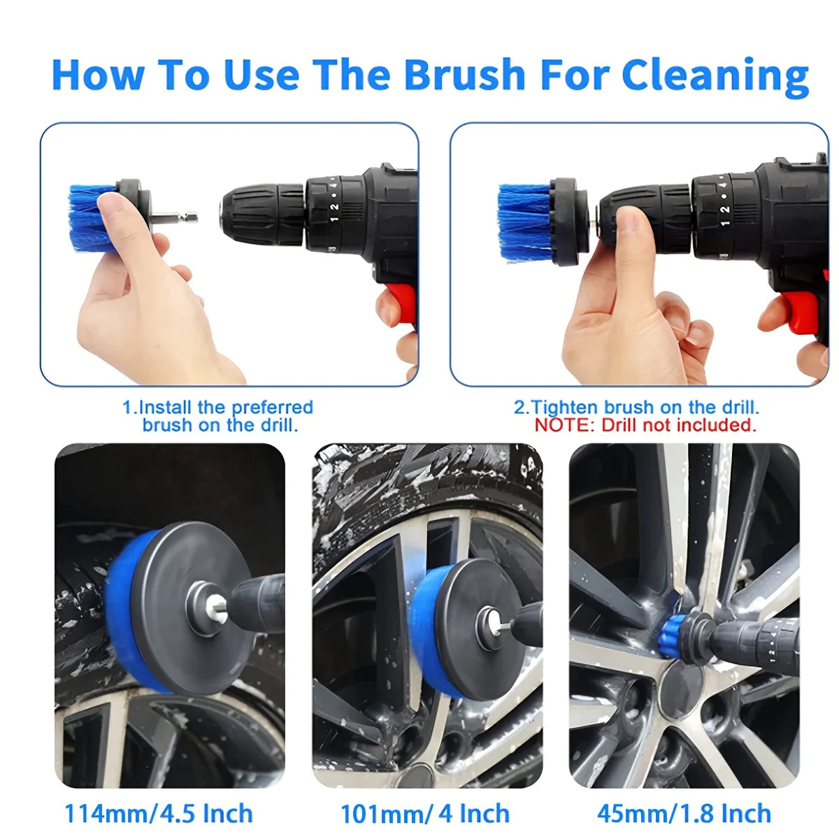 26Pcs Car Detailing Brush Set, Car Detailing Kit, Professional Car Care Kit - Car Wash Brush Kit for Interior Exterior Wheels