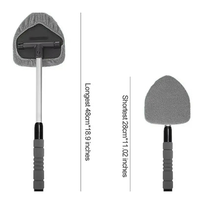 Telescopic Car Window Windshield Cleaning Brush Kit Microfiber Window Glass Cleaner Car Window Cleaner Scraping Mist Eliminator