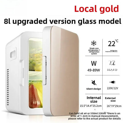 8L Portable Car Refrigerator Universal Cooler Warmer Box Mini Fridge Dual Use For RV Van Vehicle