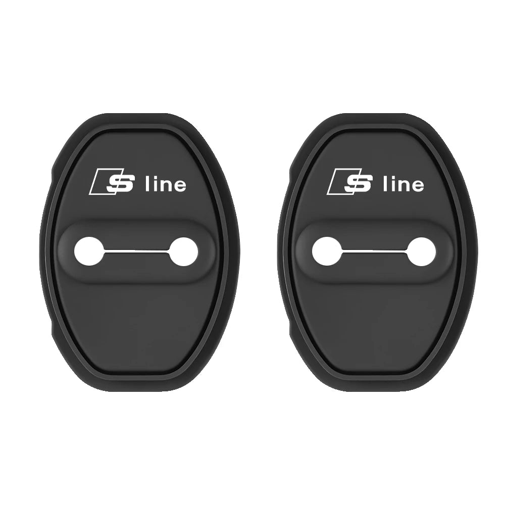 2/4PCS Silicone Car Door Lock Cover Door Stopper Protector For Audi SLINE A4 B8 B6 B9 B7 A3 8P 8V 8L A6 C7 C6 C5 Q5 A5 Q7 A1 Q3