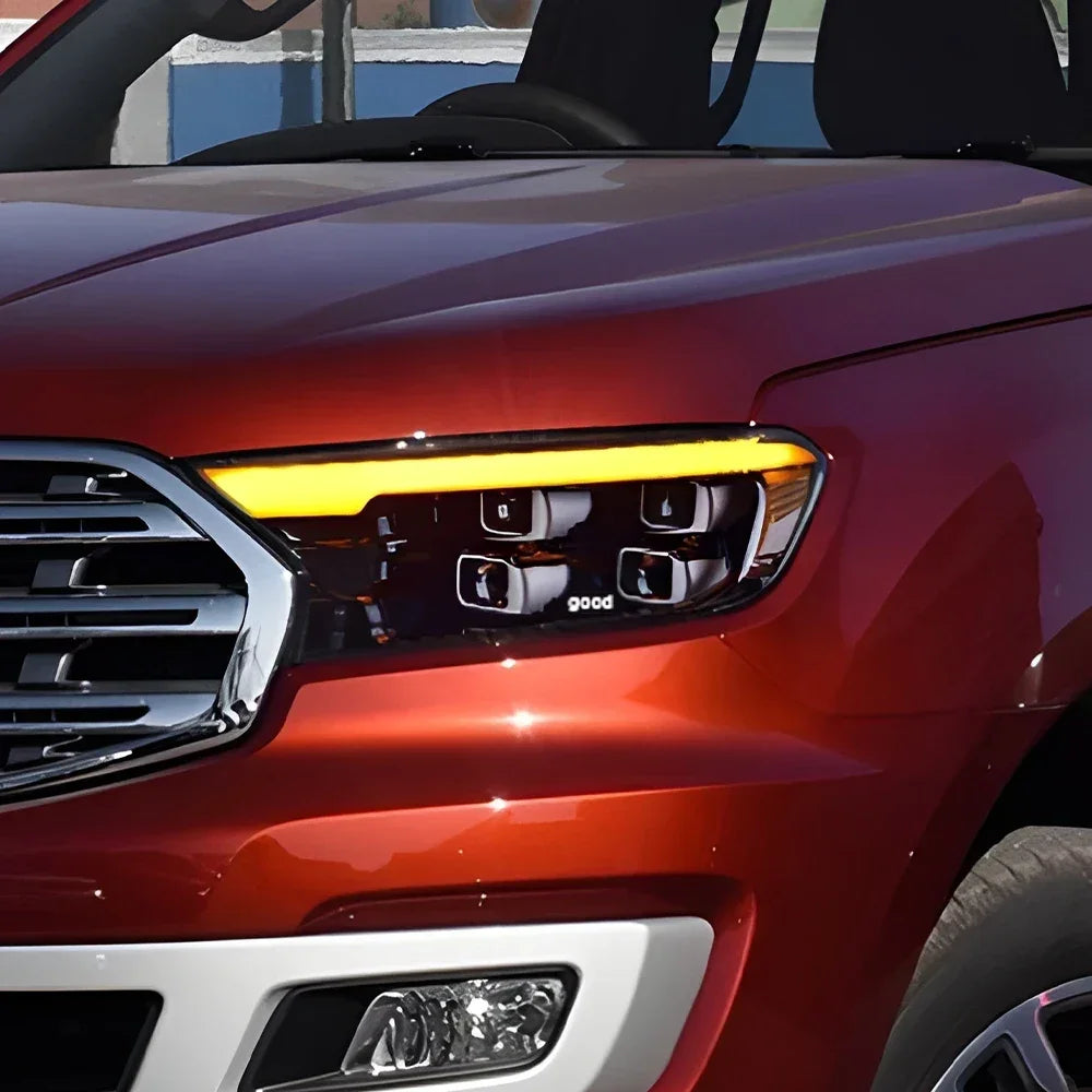 For Ford Ranger 2016-2020 LED Auto Headlights Assembly Upgrade Dynamic DRL 4 Projector Lens Tool Car Front Lamps Accessories