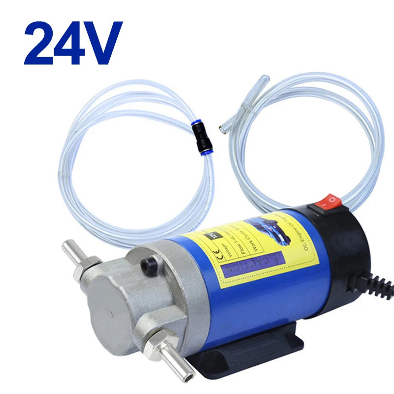 Portable 12V 100W Car Electric Oil Extractor Transfer Pum Oil/Crude Oil Fluid Suction Pump Fuel Engine Oil Extractor Siphon Tool