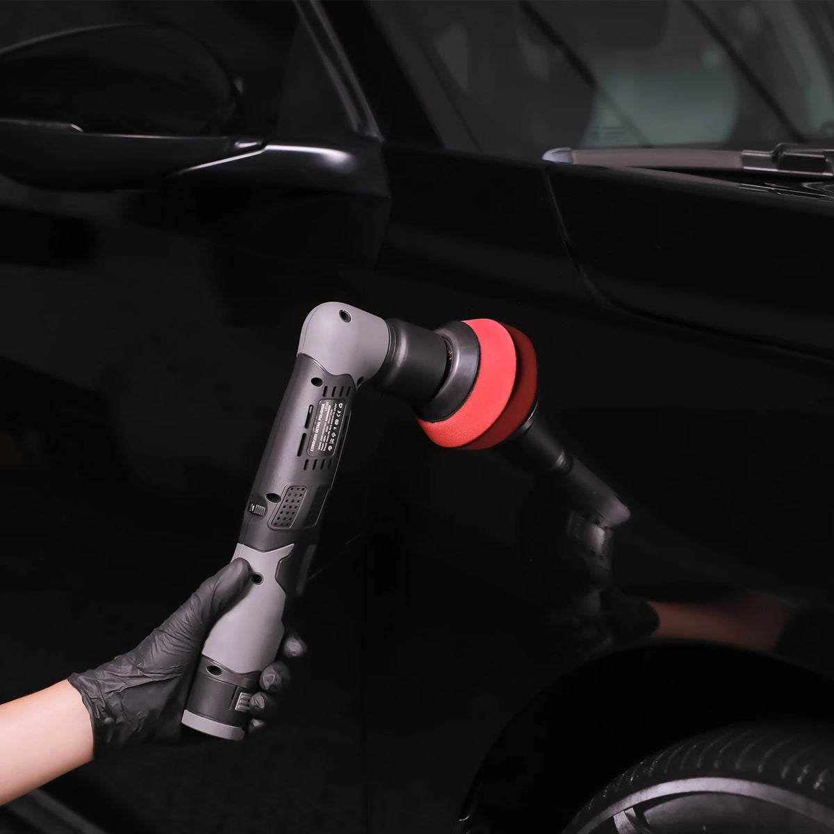 SPTA LD104 Cordless Mini Car Polisher Machine,RO/DA Mini Car Detailing Polisher Machine Set With 2pcs 2.0Ah Lithium Battery