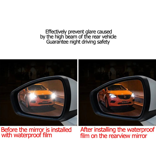 2Pcs Car Rainproof Film Rearview Mirror Rain Clear Stickers For Mazda 2 3 6 CX3 CX4 CX5 CX7 CX9 CX30 RX8 MX5 MX3 MS MP Demio BM