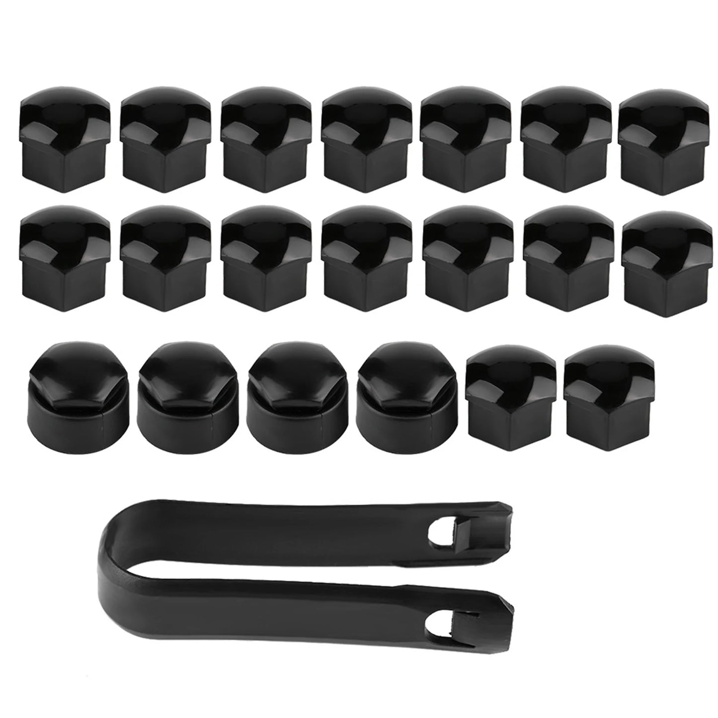 16pcs 17mm Nut Car Wheel Auto Hub Screw Protection Antitheft Cover Cap