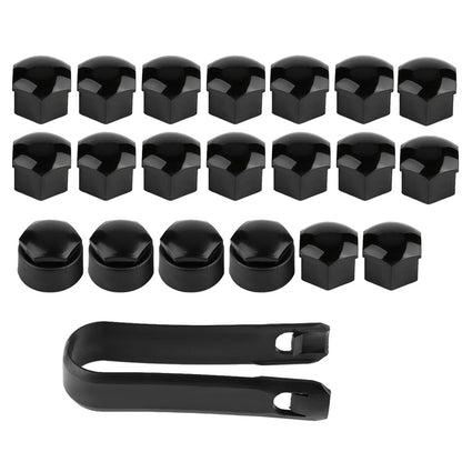16pcs 17mm Nut Car Wheel Auto Hub Screw Protection Antitheft Cover Cap
