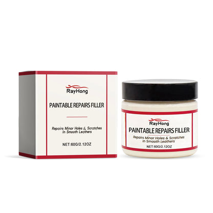 Rayhong 60ml Leather Filling Paste for Car Seat Scratch Repair, Sofa Leather Damage Refurbishment Repair Paste