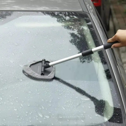 Telescopic Car Window Windshield Cleaning Brush Kit Microfiber Window Glass Cleaner Car Window Cleaner Scraping Mist Eliminator