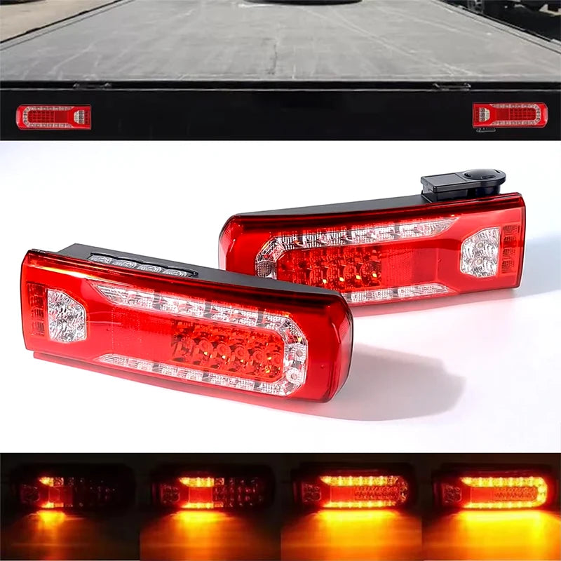For Mercedes Truck ACTROS MP4 MP5 LED Rear Tail Light 24V Truck Reverse Trailer Bumper Brake Lorry Taillight Warning Stop Lamp