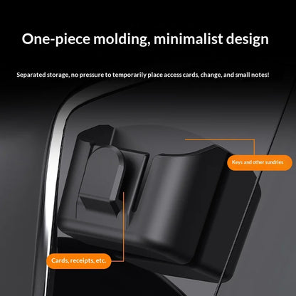 Car Key Storage Box Storage Box for Vehicle Supplies Dashboard Central Control Console Highspeed Toll Card Storage Box Card Slot