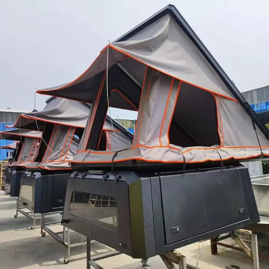 Customized Spacious Rooftop Tent with Large Awning Quick Pop Up Tents for Tent Camping Heavy Duty Camper Trailers Roof Top Tent
