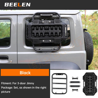 Off-Road Recovery Traction Boards + Window Ladder Brackets For Suzuki Jimny JB64 JB74W 2019-2023 Mud Sand Self Rescue Anti-Skid