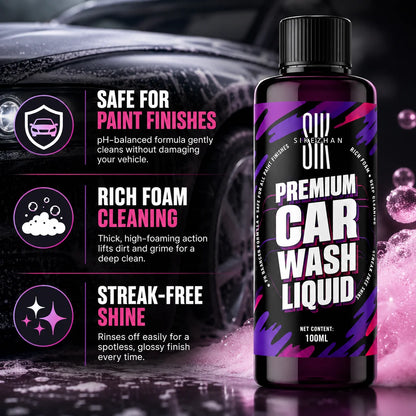 100ml Pink Foaming Extreme Bodywash & Wax Foaming Car Wash Soap, (Works with Foam Cannons/Guns or Bucket Washes) for Cars