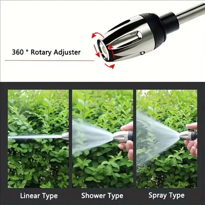 Car Wash High Pressure Water Gun with Foam Cannon Adjustable Nozzle for Garden Hose and Cleaning Multi-Function Ergonomic Grip