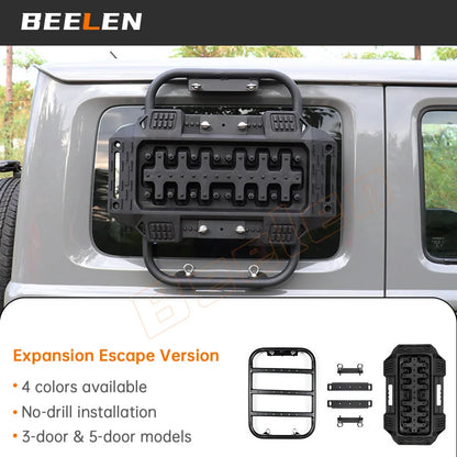 Off-Road Recovery Traction Boards + Window Ladder Brackets For Suzuki Jimny JB64 JB74W 2019-2023 Mud Sand Self Rescue Anti-Skid