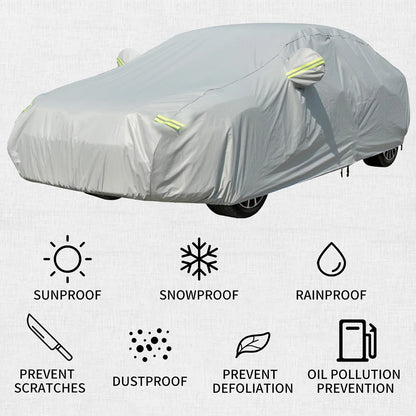 Universal Full Car Cover Indoor Outdoor Sunscreen Heat Sun UV Protection Dustproof Anti-UV Scratch-Resistant Sedan Car Styling
