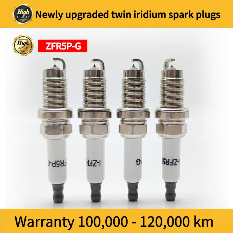 101 905 601B Candles Replace ZFR5P-G/6893 Dual Iridium Spark Plugs For Sagitar/Magotan/Jingrui/POLO/Bora/Golf/Mingrui