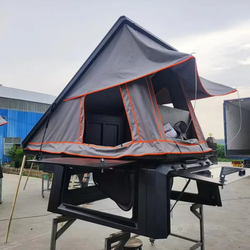 Customized Spacious Rooftop Tent with Large Awning Quick Pop Up Tents for Tent Camping Heavy Duty Camper Trailers Roof Top Tent