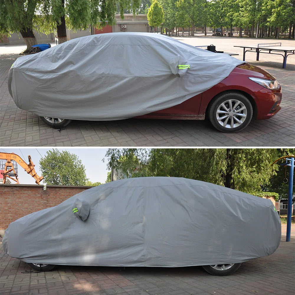 Universal Full Car Cover Indoor Outdoor Sunscreen Heat Sun UV Protection Dustproof Anti-UV Scratch-Resistant Sedan Car Styling