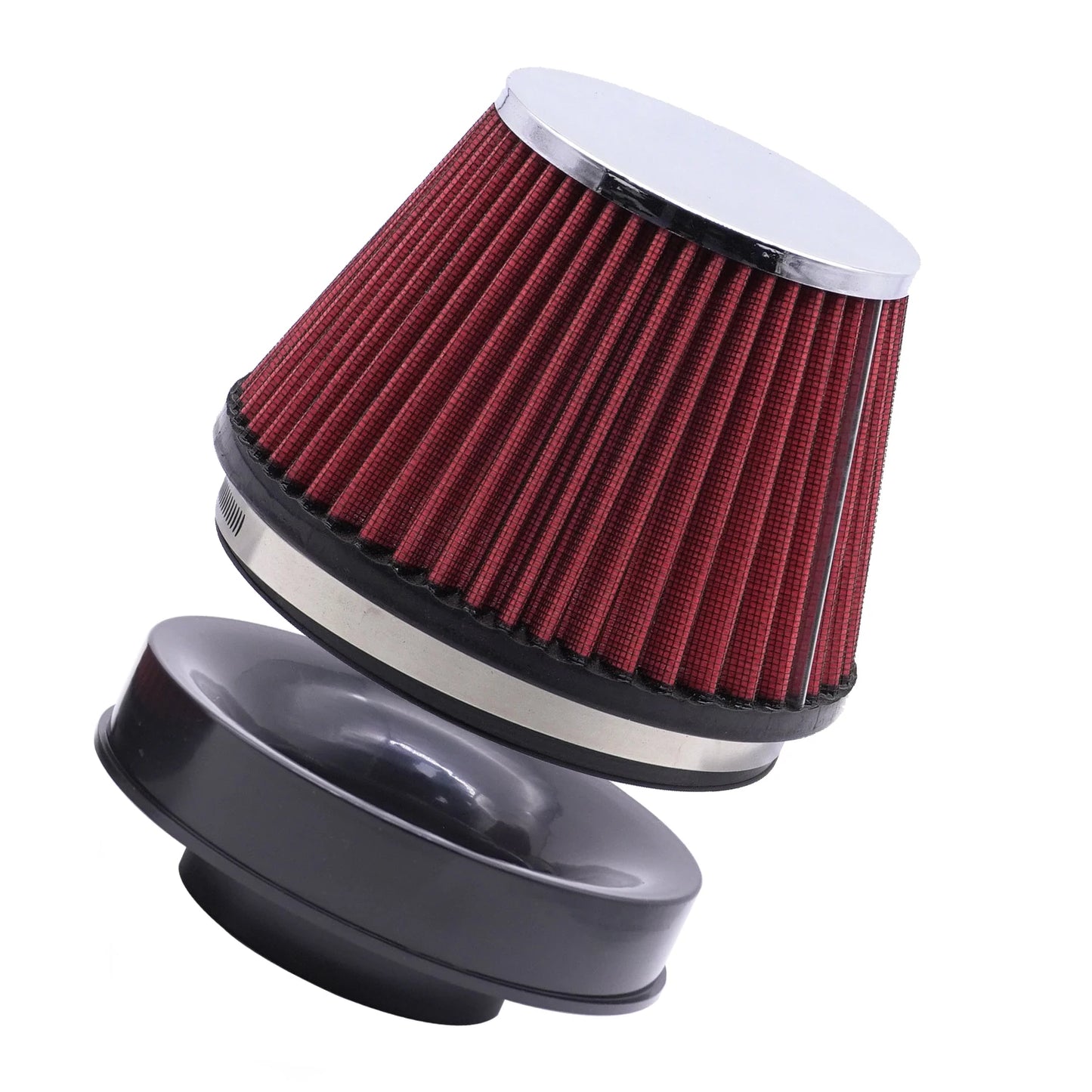Universal Car Air Intake Filter Rubber Reducing Ring for 150mm to 76mm/89mm for 6" to 3"/3.5" Cone Air Filters Reducer Adapter