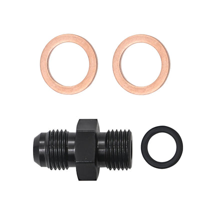Black Braided Fuel Line Hose with 6AN Tube Adapter Fitting for Honda Civic EK B/D Series 1988-2000