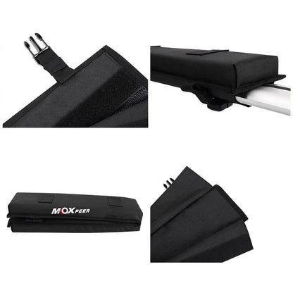 Car Soft Roof Rack Pads Set Easy Installation Portable with Tie Down Straps and Ropes for Snowboard Kayak Canoe Paddleboard