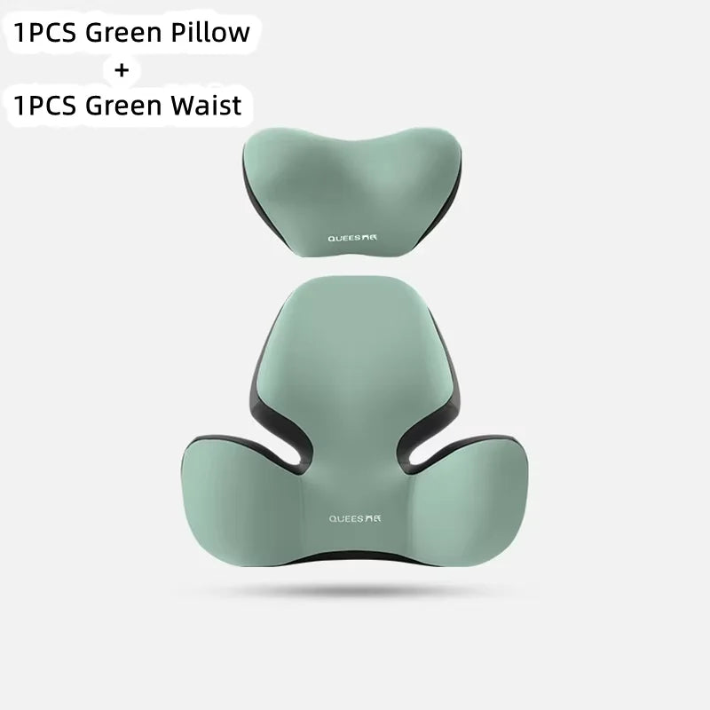 Update Car Lumbar Support Pillow Auto Neck Pillow Waist Support Removable Washable Backrest Universal Vehicle Cushion